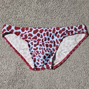 Todd Sanfield Red and Blue Penang Shallow Swim Brief